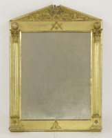 Lot 447 - A giltwood and gesso wall mirror