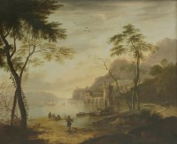 Lot 197 - Follower of Adriaen van Diest
A SOUTHERN HARBOUR SCENE WITH FIGURES IN THE FOREGROUND AND SHIPPING NEAR A CASTLE
Oil on canvas
63 x 76cm