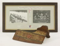 Lot 54 - Rowing interest: six mounted and framed crew photographs