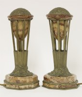 Lot 44 - A pair of French Art Deco table lamps