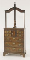 Lot 342 - A George III East Anglian oak press chest