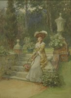 Lot 168 - George Sheridan Knowles (1863-1931)
'GATHER YE ROSEBUDS WHILE YE MAY'
Signed and dated 1909 l.l.