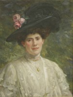 Lot 230 - George Sheridan Knowles (1863-1931)
PORTRAIT OF MRS A E T HINCHCLIFFE