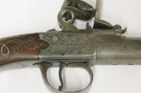 Lot 102 - A flintlock pocket pistol