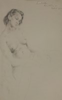 Lot 179 - Vernon Ward (1905-1985)
RECLINING NUDE
Pencil
36 x 49cm;
and another by the same hand