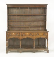 Lot 347 - A George III oak dresser