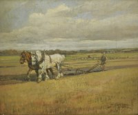 Lot 292 - Thomas Ivester Lloyd (1873-1942)
A PLOUGHING TEAM
Signed l.r.