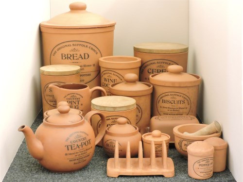 Lot 338 - A quantity of Henry Watson 'Original Suffolk' terracotta pottery kitchen wares
