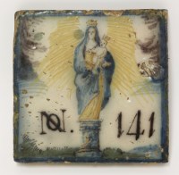 Lot 17 - A rare Italian maiolica Tile