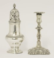 Lot 94 - A George III silver caster