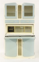 Lot 582 - A painted kitchen or larder cabinet