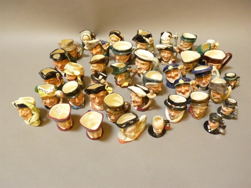 Lot 163 - A quantity of Royal Doulton miniature character jugs