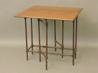 Lot 742 - A mahogany spider's leg drop leaf table