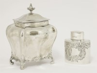 Lot 61 - A late Victorian silver tea caddy