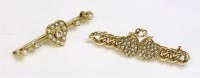 Lot 1001 - A Victorian gold bar brooch