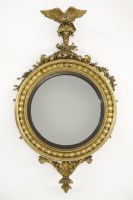 Lot 622 - A Regency gilt framed convex mirror