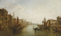 Lot 362 - Alfred Pollentine (1836-1890)
GRAND CANAL VENICE
Signed and dated '76 l.r.