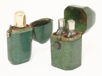 Lot 166 - A shagreen scent bottle case