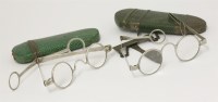 Lot 184 - Two shagreen spectacle cases