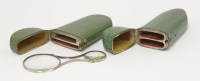 Lot 189 - Two George III shagreen cases