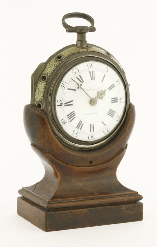 Lot 198 - A fusee pair cased coach clock (Kutschenuhr)