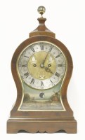 Lot 294 - A mahogany bracket clock