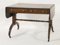 Lot 667 - A 19th century mahogany sofa table