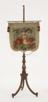 Lot 684 - A 19th century pole screen