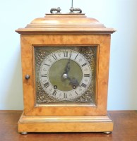 Lot 206A - A Georgian style walnut mantel clock