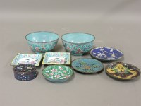 Lot 238 - A quantity of Chinese Canton enamels