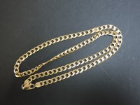 Lot 49 - A 9ct gold filed curb link chain