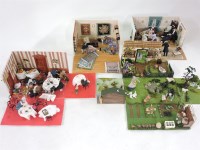 Lot 139 - A collection of four dolls' dioramas