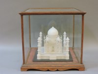 Lot 266 - An alabaster model of the Taj Mahal