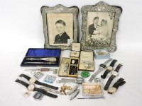 Lot 296 - Two silver photo frames