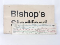 Lot 1401 - A British Railway enamel station sign