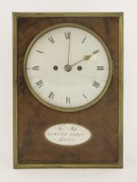 Lot 319 - A mahogany and brass-mounted table(?) clock