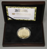 Lot 122 - A 9ct gold proof coin