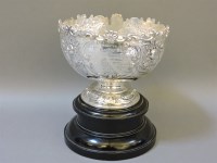 Lot 124 - A silver rose bowl