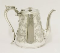 Lot 96 - A silver coffee pot