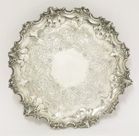 Lot 87 - A Victorian silver salver