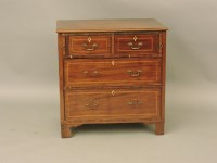 Lot 841 - A 19th century mahogany chest of drawers 
77cm wide