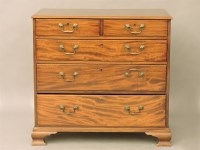 Lot 500 - A George III mahogany chest of drawers