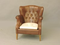 Lot 416 - A 1920s leather armchair