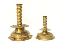 Lot 272 - A Nuremberg style brass candlestick