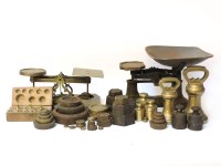 Lot 231 - A collection of scales and weights