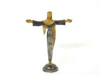 Lot 106 - A silvered and gilt bronze figure of Jesus