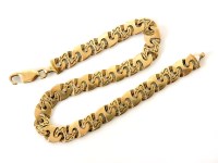Lot 27 - A 9ct gold fancy link bracelet
