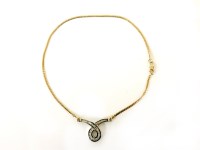 Lot 30 - A 9ct gold snake link necklace