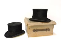 Lot 201 - Two top hats