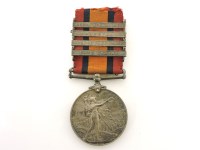 Lot 53 - Queens South Africa medal with four bars